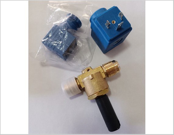 [VAL-3/8ROSC] KIT VÁLVULA SOLENOIDE CASTEL 3/8" ROSCA + BOBINA + CONECTOR