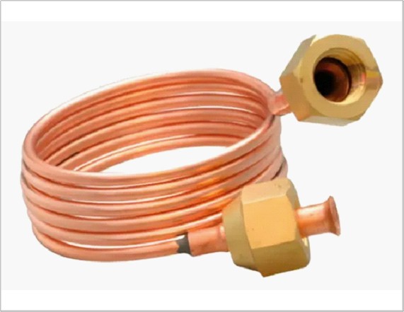 [CT-1500] CAPILAR COBRE C/TUERCAS 1/4"x1.5mt. CT-1500
